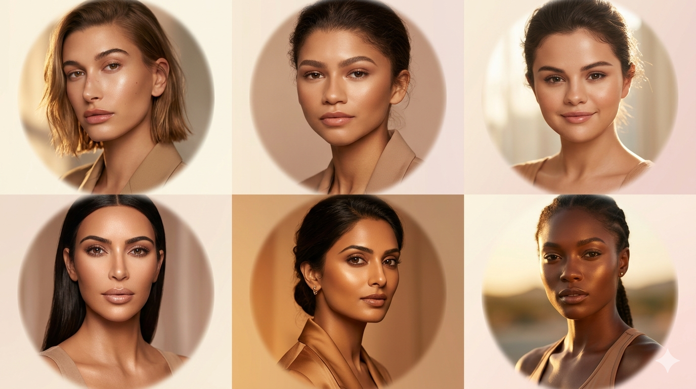 Hailey Bieber glass skin routine Zendaya skincare routine Selena Gomez skin care Kim Kardashian skincare secrets celebrity anti ageing routine K beauty skincare UK clean beauty routine skin flooding technique skin streaming routine glass skin routine steps